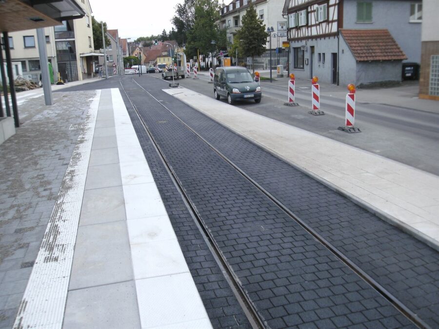 Asphaltprägung Muster 16 × 16 cm im Halbverband